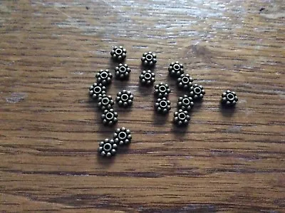 £3 • Buy Bronze Tone Flat Daisy Spacer Beads Approx 5mm X  300       Pr