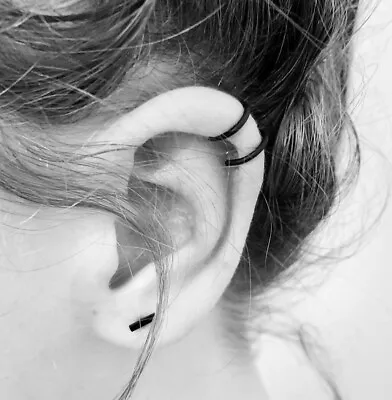Black Ear Cuffs! Available In 6 Styles - Singles / Pairs - Non Pierced Ears. • $3.67