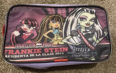 Monster High Pencil Case Cosmetic Makeup Bag 2012 • $15