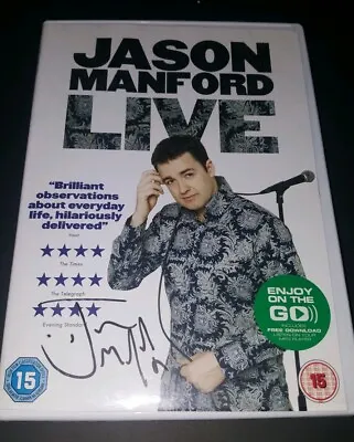 Jason Manford Live Hand Signed Dvd Comedy Peter Kay Rhod Gilbert • £10