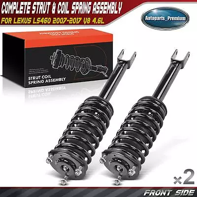 2x Front Complete Strut & Coil Spring Assembly For Lexus LS460 2007-2017 V8 4.6L • $147.99