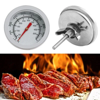 £3.77 • Buy Steel Pizza Grill Oven Bimetal Dial BBQ Thermometer Degree E6S7
