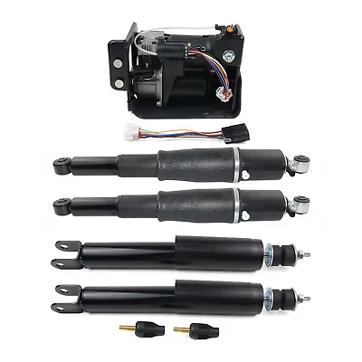 $319 • Buy Front & Rear Air Shock Struts + Compressor Pump For Escalade Suburban Yukon TB