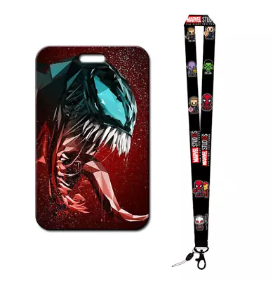 Venom Deadpool Lanyard Neck Strap Key Phone ID Cards Cover Holder Ropes • £4.79