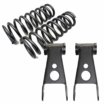 1965-1979 Ford F100 3  Drop Front Lowering Coil Springs 2  Shackles 353430 • $159.82