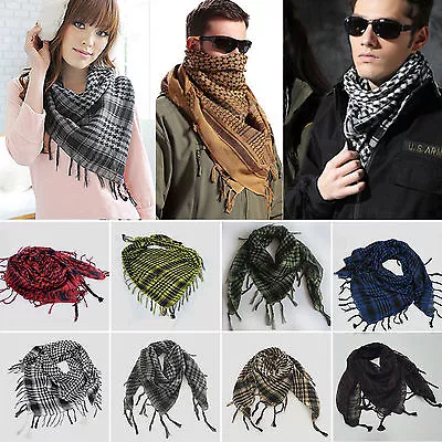 £6.64 • Buy Arab Shemagh Keffiyeh Military Tactical Palestine Scarf Shawl Kafiya Wrap Hot UK