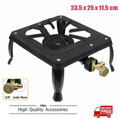 $28 • Buy Portable Camping Stove One Burner Cast Iron Propane Gas LPG Outdoor BBQ Cooker