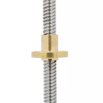 T8 8mm Lead Screw Pitch 2mmLead 8mmLenth 300mm & Brass Nut For CNC 3D Printer • $16.07