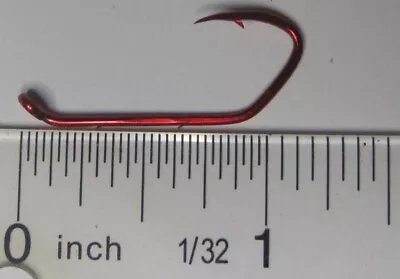 100 Matzuo Sickle X-wide Gape Hooks 140060 #2 Red Chrome Create Snell / Harnesse • $7.99