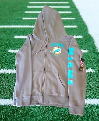 NEW WITH TAG: NFL Miami Dolphins Women's Zipper Hoodie - Size XL • $26.99