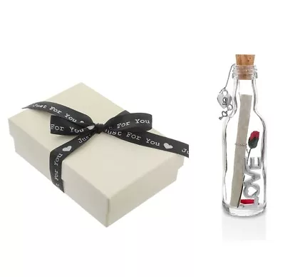 £13.95 • Buy First 1st Paper Wedding Anniversary Gift | Personalised Message In A Bottle 
