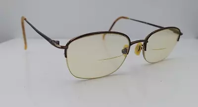 Vintage Nikon Dura Titan DT4609 Bronze Oval Half-Rim Sunglasses FRAMES ONLY • $58