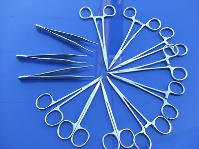 Lot Of 12 Medical/Surgical Instruments Hemostats Curved Scissors Needle Holder  • $19.99