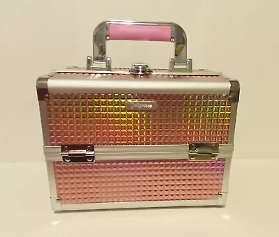 Joligrace Makeup Box Cosmetic Train Case Jewelry Organizer Lockable With Keys... • $40