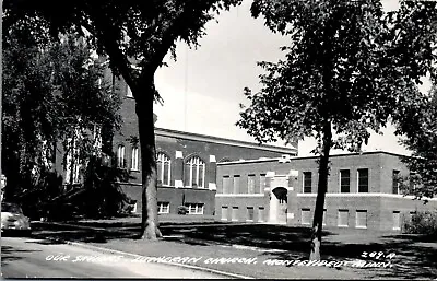 Our Saviors Lutheran Church Montevideo Minnesota RPPC (1957) • $14.93