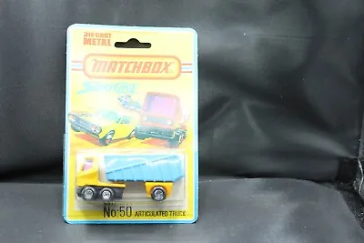 1975 NEW IN BLISTER PACK MATCHBOX SUPERFAST #50 Articulated TRUCK (B4) • $10.49