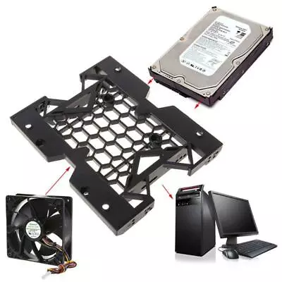 2.5  5.25  To 3.5  Internal SSD Metal Adapter Holder Bay HDD Converter Frame • £5.06