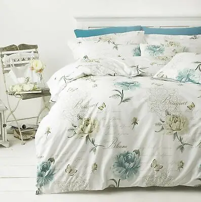 £12.49 • Buy Great Knot Printed Floral Canterbury Duvet Covers Only Easy Care Bed Linen