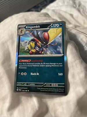 Kingambit - 134/198 Scarlet & Violet Holo Rare Pokemon TCG • $0.99