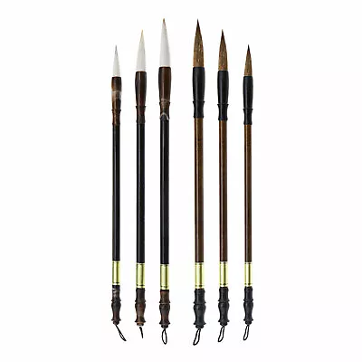 £9.76 • Buy 6Pcs Ink And Wash Chinese Brush Assortment Set For Flower-and-Bird Painting