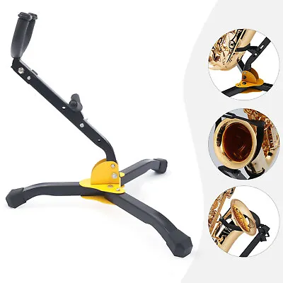 $23 • Buy New 14.17 In Adjustable Tripod Rack Folding Saxophone Stand Rubber Covered Feet