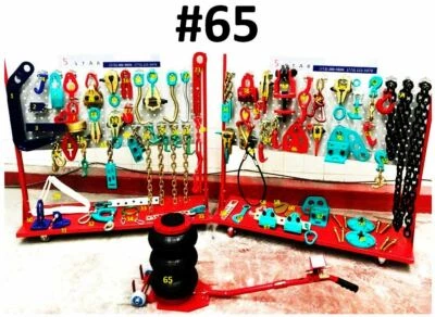 $1375 • Buy Set#65 - 65 Piece Heavy Duty Auto Body Frame Machine Pulling Tools & Clamps Jack