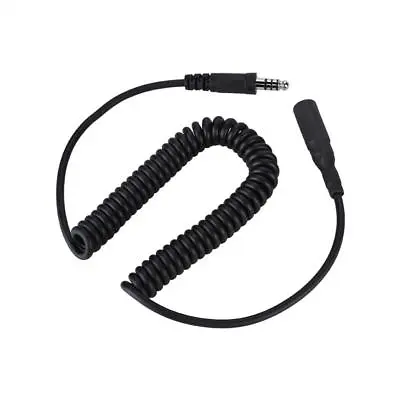 ABS U-92A/U TO U-174/U Helicopter Military Headphone Extension Line Cable Black • $22.99