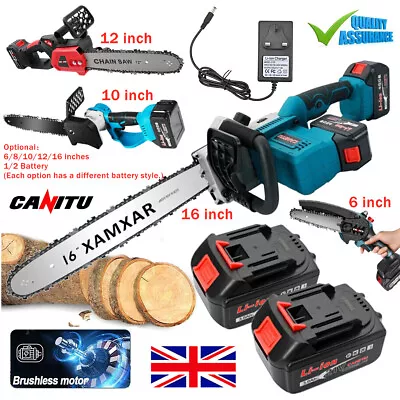 For Makita 6/8/10/12/16'' Cordless Chainsaw Electric One-Hand Saw Wood Cutter UK • £26.59