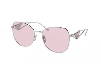 $614.71 • Buy Prada Sunglasses PR 57YS  1BC06R Silver Pink Woman