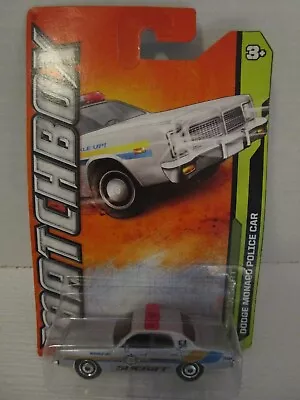 Mattel MATCHBOX Dodge Monaco Police Car Silver MBX Desert #43 NEW 2011 • $12