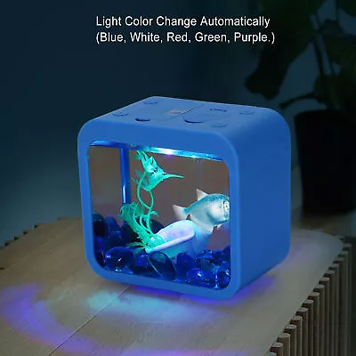 Aquaponic Betta Fish Tank Innovative 5 Lighting Colours Mini Fish Tank • $19.77