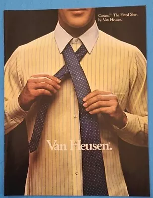 1984 Van Heusen Fitted Shirts  Vintage 1980's Print Magazine Clothing Ad • $2.55