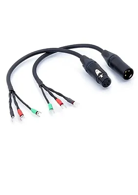 Mogami 2534 XLR Audio Balanced Cable Adapter Cable Kit Lugs Spades To XLR M/F. • $37.90