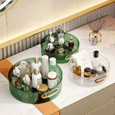 £7.95 • Buy Makeup Organiser 360 Rotating Rack Cosmetic Storage Box Perfume Display Stand UK