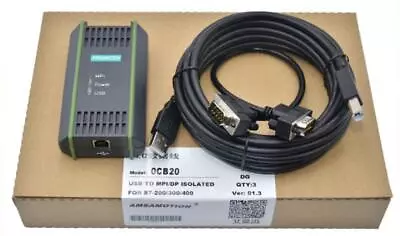 $55.65 • Buy New Amsamotion 0cb20 Usb To Mpi/dp Adapter For Siemens S7-200/300/400