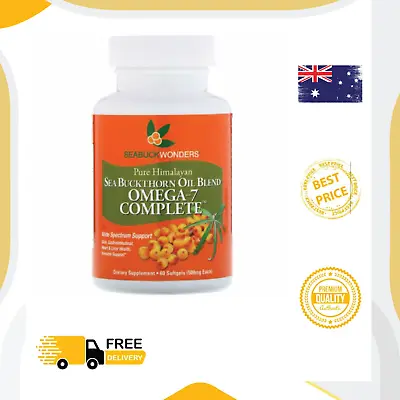 New Sea Buckthorn Oil Blend Omega-7 Complete 500 Mg - AU STOCK • $67.89
