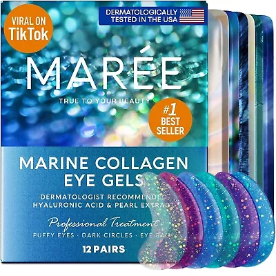 MAREE Eye Gel Pads Under Eye Wrinkle Patches For Puffy Eyes & Dark Circles • $24.99