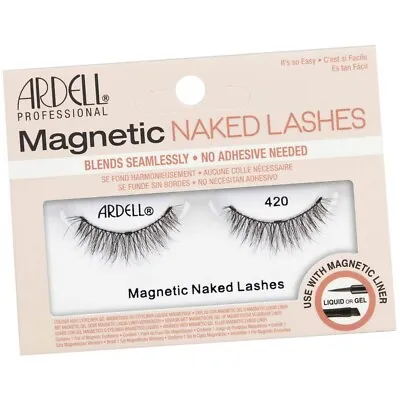 $13.99 • Buy ARDELL Professional MAGNETIC Naked Lashes False Eyelashes 420 NEW