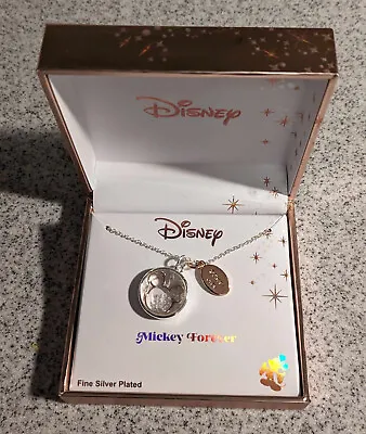 NEW In Box Disney LA Rocks Mickey Mouse Silver Necklace  Mickey Forever  2023 • $34.99