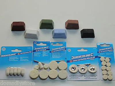 Rotary Tool Buffing Wheels Set Fits Dremels Or Metal Polishing Compounds 1oz Bar • £1.65