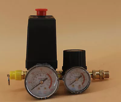 120PSI Air Compressor Pressure Switch Control Valve/Manifold Regulator Gauges FL • $35.90