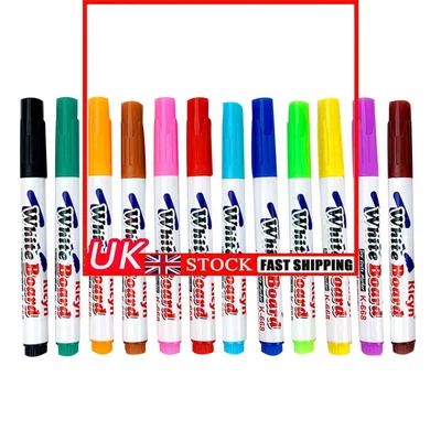 £6.99 • Buy Magical Water Painting Pen Erasable Drawing Whiteboard Floating Pen (12pcs)