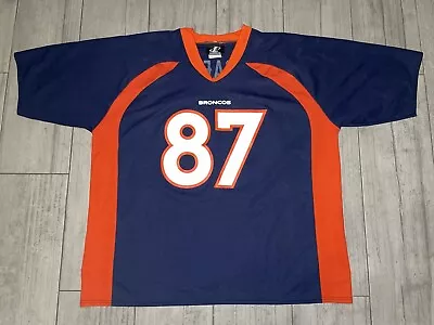 Ed McCaffrey #87 Denver Broncos Vintage 90's Logo Athletic Jersey Sz 2XL Used • $39.99