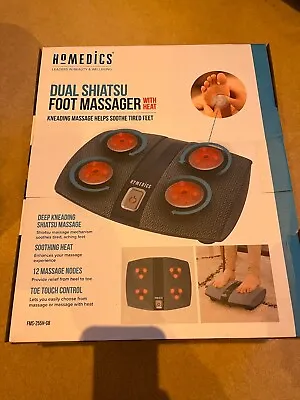 Homedics Dual Shiatsu Foot Massager With Heat - New/Boxed • £49.99