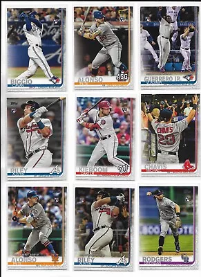 2019 Topps Update PICK-A-CARD Biggio Alonso Riley Kieboom Chavis McNeil Acuna + • $0.99