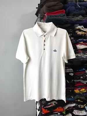 Rare! Vintage Vivienne Westwood T Shirt Y2K Polo Shirt White Size XL • $35