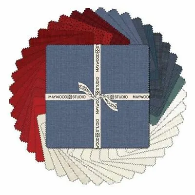 Woolies Flannel By Maywood Studio - Three Cheers 10  Squares Layer Cake • $45.95