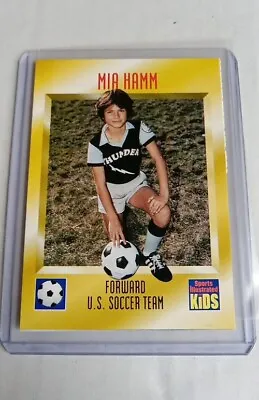 MIA HAMM ROOKIE CARD Soccer TEAM USA Sports Illustrated SI For Kids RARE $$ RC! • $10