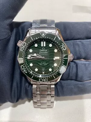 NEW Authentic Omega Seamaster Diver 300M Chronometer Watch Green Dial 42mm • $9650