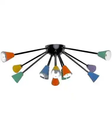 Flush Mount Sputnik Ceiling Light Lamp SCOPPIARE  Multicolour Mid Century Sputn • $325.80